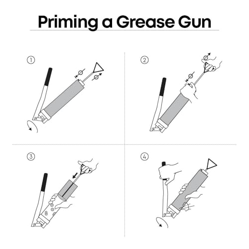 Image of GROZ Lever Grease Gun 500gms | 1 Year Warranty | 6 inch Steel Outlet Extension & Coupler Included | Tip Drop Resistant Steel Head | Pressure Upto 6,000 PSI | G1R /B /T /EC /BL