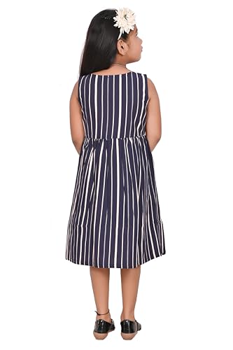 Image of CMMCHAAH Pure Cotton Printed Frock Dress for Girls| Kids Dress |2-12 Years Sizes | Knee Length Frock Dress