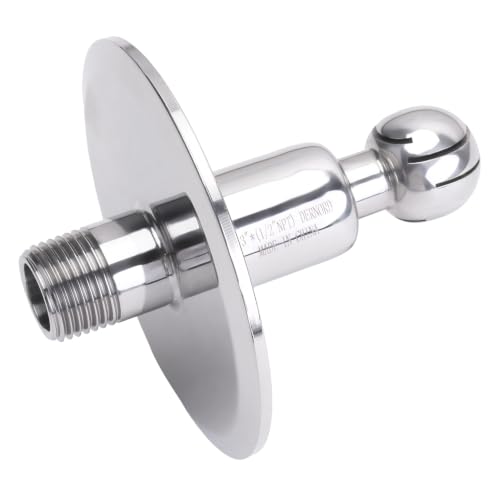 Image of DERNORD Sanitary Rotary Spray Ball 3 inchTC X 1 /2 inchMNPT CIP Tank Cleaning Ball