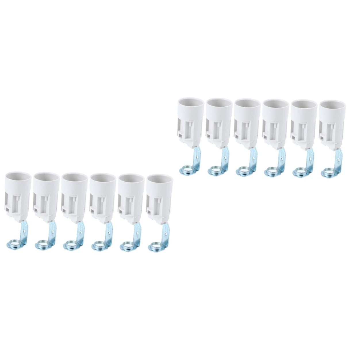 Gadpiparty 12pcs Candelabra Socket Adapter Screw Light Socket Replacement for Lamp Repair Kit Bulb Outlet for DIY Lamp Kit Suitable for Light Bulb Adapter