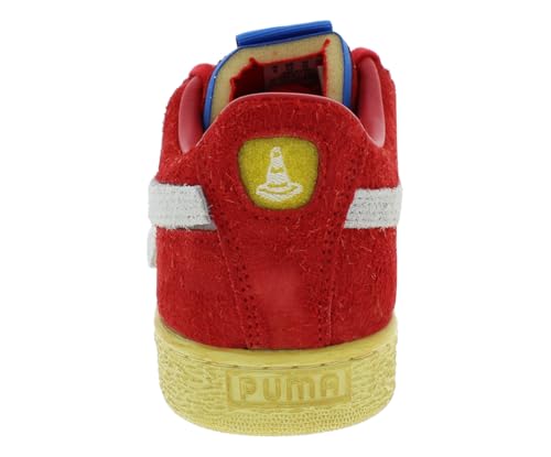 PUMA Mens Scuderia Ferrari Suede X Jv Lace Up Sneakers Shoes Casual - Red4