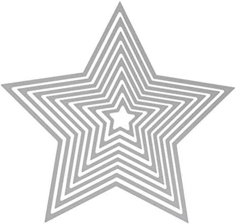 WOWOSS Star Die Scrapbooking for Card Making Sharp Metal Star Cutter with Assorted Size Die Star Embossing Stencils Star Cutter Templates for DIY Scrapbooking Album Craft Making