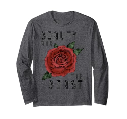 T-shirt Beauty And The Beast Rose Logo Disney idéal pour vos sorties cocooning