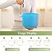 432HZ 8 Inchs G Note Blue Frosted Crystal Singing Bowl for Meditation Healing Yoga Chakra Quartz Crystal Sound Bowls with Heavy Duty Carry Case and Rubber Mallet,Suede Striker,O-rings