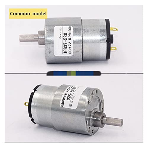 Motorreductor de CC con engranajes metálicos JGB37-520 24V 2