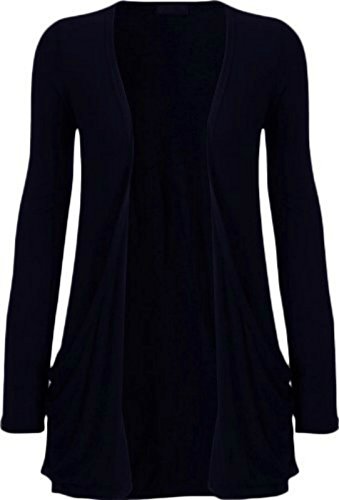 Ladies Women Boyfriend Open Cardigan with Pockets