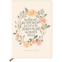 Cute Floral Notebook Journal, Christian Gifts for Women, Inspiration Religious Gifts, Hardcover Ruled Journal for Note Taking, Bible Journaling Notebook Bible Verse Scripture Prayer Planner-2