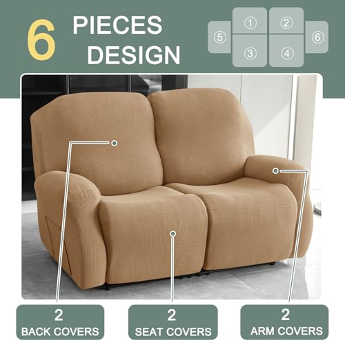 Funda reclinable impermeable elástica para proteger sofás de manchas 8