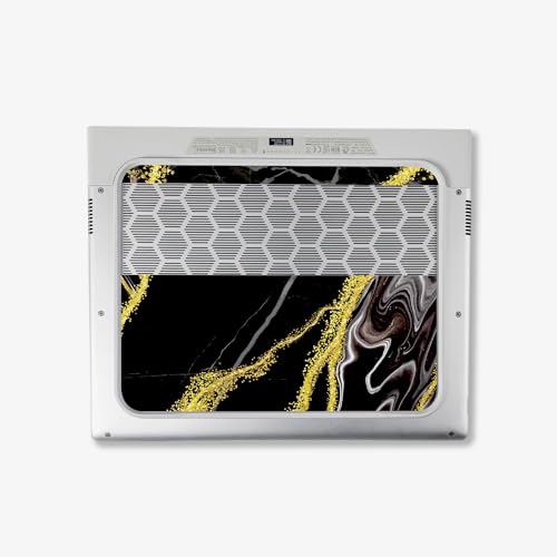 Image of MightySkins Skin Compatible With Alienware X14 R2 (2023) Full Wrap Kit - Black Marble Glitter | Protective, Durable, and Unique Vinyl Decal wrap cover | Easy To Apply & Change Styles | Made in the USA