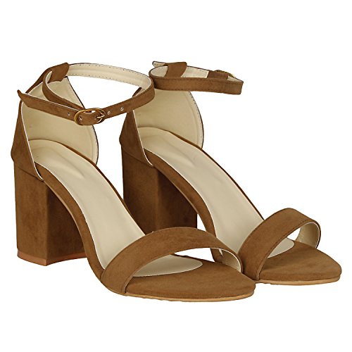 Image of Misto Women's and Girl's Formal Casual Suede Leather Block Heel Sandal