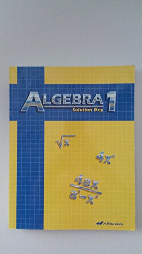 Algebra 1 Solution Key