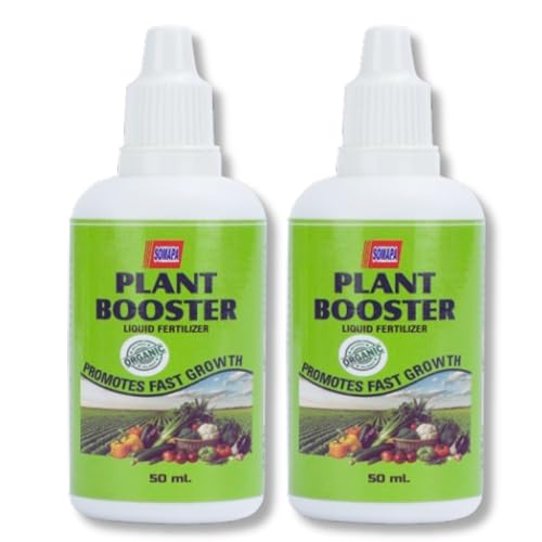 Image of Organic Plant Booster Liquid - Fast-Acting Growth Fertilizer for Indoor & Outdoor Plants, Flowers, Vegetables & Houseplants 50ML booster || (Pack of 2)