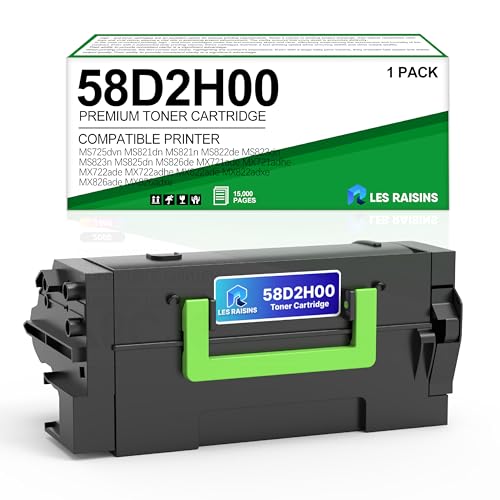 58D2H00 Toner Cartridge Replacement Compatible for Lexmark MS725dvn Toner Cartridge for Lexmark MS821dn MS725dvn MS821n MS822de MS823dn MS823n MS825dn MS826de MX721 MX722 MX822 MX826 , 15K Pages