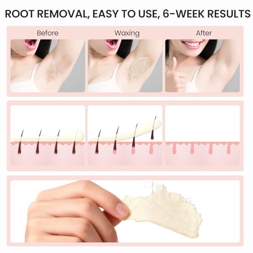 Image of 250ml Mini Waxing Kit for Women, Hard Wax Kit for Hair Removal, Waxing Kit for Bikini, Underarms, Eyebrows, Face, Compact for Teen Girls or Students Starters, Sensitive Skin, Dorms & Home Use