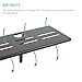 WALI TV Top Shelf, 23.6 x 5 Inch Flat Panel for Streaming Devices, Media Boxes, Speakers and Home Decor (TSH002), 1 Pack, Black