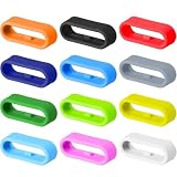 HONGLINSONG 12 pezzi cinturino in silicone per orologio da polso, connettore di sicurezza in gomma, supporto per cinturino Magic Band+, 2.0 e altro, One Size, Silicone, Non pietra preziosa