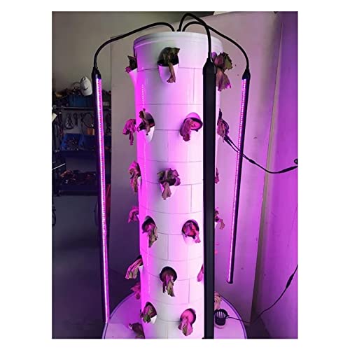 Kit sistema di coltivazione idroponica, 5pcs giardino fai da te balcone piantagione di fragole fioriera in vaso fattoria serra di coltivazione verticale tazze di colonizzazione PP per la cura e l'irri