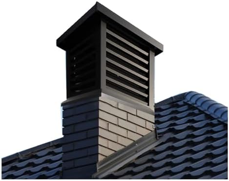 Chimney Cap & Cowl for Wood Stoves & Fireplaces, 10x10 inch Roof Vent Cap, Durable & Versatile, Long Lasting Protection, Prevents Downdrafts & Rain