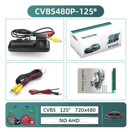 Caméra de recul IR anti angle mort pour Mercedes CLA W117 et Classe E W212 Cabrio - 2