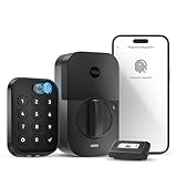 Yale Assure Lock 2 Touch Deadbolt, Black Suede Key-Free Smart Entry Door Lock with Z-Wave (ZW3) Connected Touchscreen Keypad for Code Entry and Remote Access, YRD430-F-ZW3-BSP