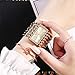 SENRUD Fashion Bracelet Watches for Women Luxury Rectangular Dial Analog Quartz Wrist Watch Gifts for Ladies (Diamond Gold)