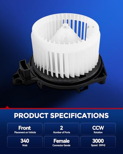 Image of KAX AC Blower Motor with Fan Cage Compatible with Toyota Tacoma 2005 2006 2007 2008 2009 2010 2011 2012 2013 2014 2015 - HVAC Heater Blower Motor Replaces# 75846,700188
