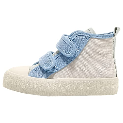 Children's Casual Canvas Shoes High Top Hook&Loop Sneakers for Boys and Girls2