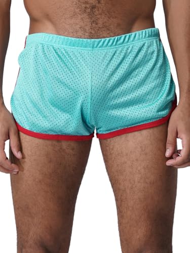 Mens Running Shorts Breathing Workout Gym Booty Short Shorts Sexy Underpants Swim Trunks