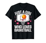 Funny Basketball Art For Girl Women College Basketball Lover T-Shirt