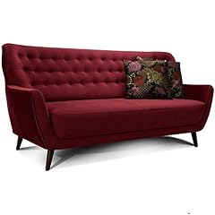 CAVADORE 3-Sitzer-Sofa Abby / Retro-Couch...