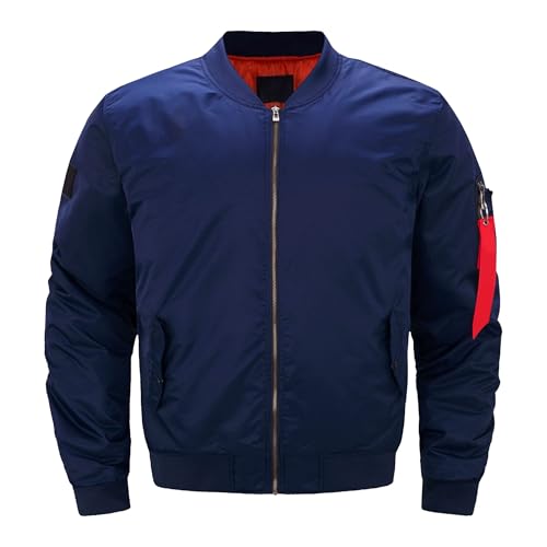 Chaqueta de piloto para hombre diseño acolchado con aislamiento casual