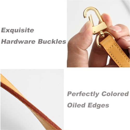 jiesinlov Vachetta Leather Bag Strap Replacement Adjustable,Purse Shoulder Straps Crossbody for Handbag4