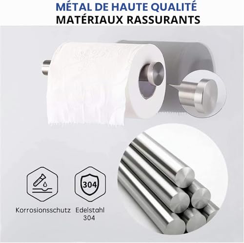 Porte-rouleau WC sans perçage adhésif 3M, Wim-Wim