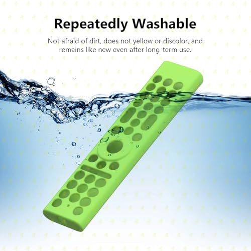 Image of RAYA Silicone Cover Compatible with 2026 Hisense TV Remote E7Q / E75Q / U7Q / A7Q / Q6Q Model TV Remote Protection Case (Green)