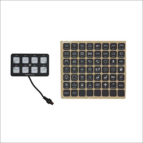 Voswitch Jk100 Overhead Programmable Switch Panel Power Control System For Jeep Wrangler Jk Jku 2007-2018 #TOP3