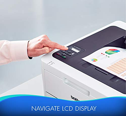 Brother RHL-L3230CDW Compact Digital Color Printer Providing Laser Printer Quality Results with Wireless Printing and Duplex Printing, Amazon Dash Replenishment Enabled (Renewed Premium)