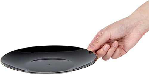 Miniatura 14 de Restaurantware Moderna - Platos desechables de 7.5 pulgadas, 200 platos de plástico duraderos para fiestas, platos llanos de plástico negro