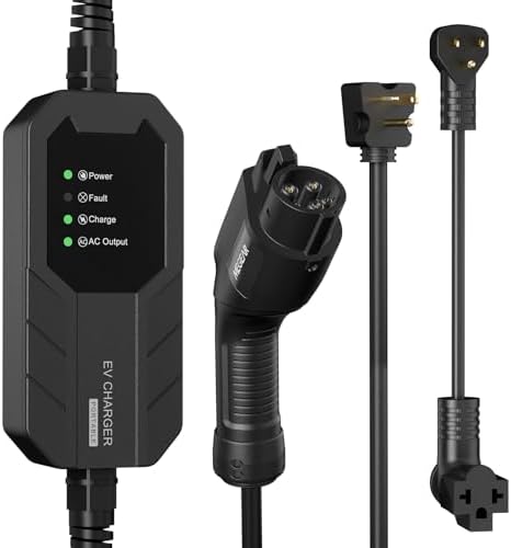 MEGEAR Skysword Ⅱ Level 1-2 EV Charger, 100-240V 16A 23FT Portabl...