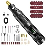 BAIQI Mini Electric Totary Cordless Tool Kit 4.0V USB Type-C Rechargeable, 60 Accessories, 3 Speed Control (5000-16000RPM), Compact & Portable for DIY Crafting, Polishing, Engraving