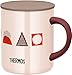 Thermos JDG-352LTD P-PTN Vacuum Insulated Mug, 11.8 fl oz (350 ml), Pink Pattern