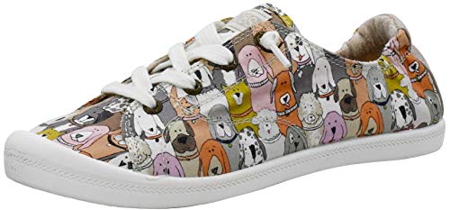 Image of Skechers BOBS Women's Beach Bingo-Dog House Party Sneaker, Taupe Multi, 7.5 W US