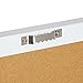 Juvale Decorative Cork Bulletin Boards for Walls (10 x 24 in) - White Frame Pin Board for Office, Bedroom & Room Decor