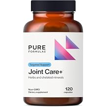 PureFormulas Joint Care + Premium Joint Support Supplement with Hyaluronic Acid, Glucosamine, MSM, Green Lipped Mussel, Turmeric & More - Non-GMO Formula for Adults 120 Capsules