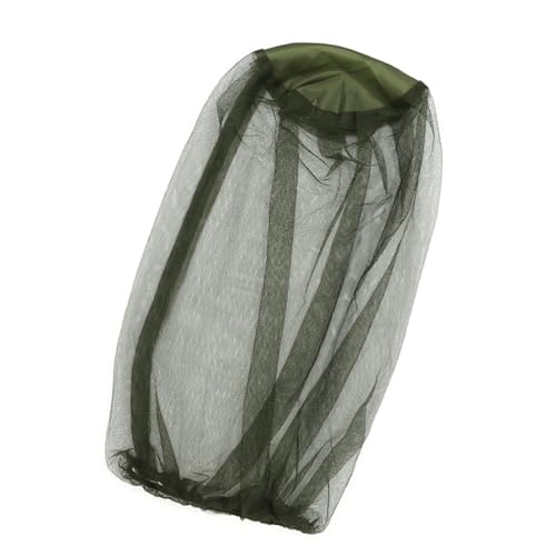 Menolana Head Net Mesh Breathable Insect Net Hat Extra Fine Holes Comfortable Screen Breathable Face Neck Netting Hood for Camping