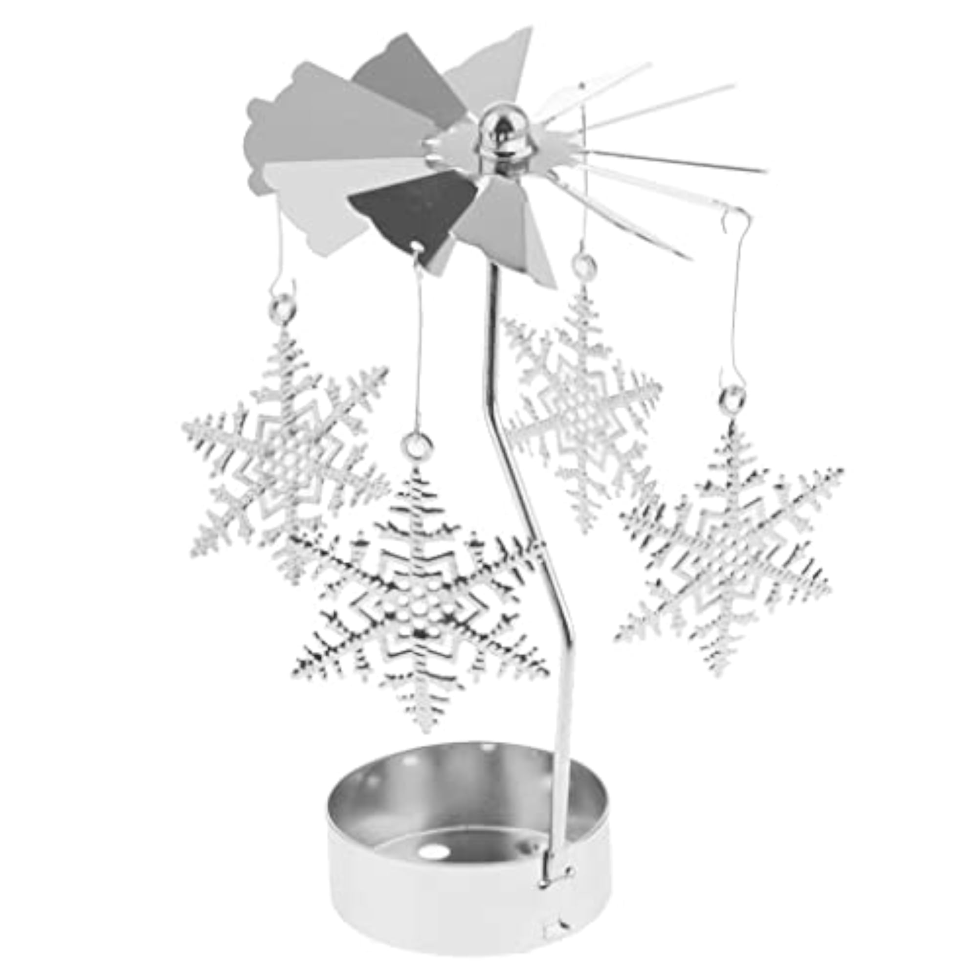 Christmas Decor Rotating Candle Tea Light Holder