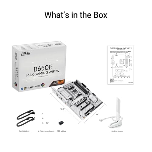 ASUS B650E MAX GAMING WIFI W AMD B650 Emplacement AM5 ATX Neuf - vue 10
