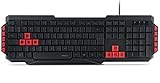Speedlink LUDICIUM Gaming Tastatur, LED Beleuchtung, höhenverstellbar, schwarz - ES Layout