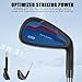 XM-01 Individual Golf Irons or Golf Irons Set - Premium Men Golf Club Iron with Steel Shaft for Right Hand Golfers Stiff Flex (#1 Iron Single, Right)