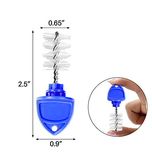 Ferroday Beer Faucet Tap Plug Brush Plug For Beer Faucet Draft Beer Tap Cover Tap Plugs Beer Brush Plug Beer Faucet Brush Caps Cover Beer Faucet Cleaning Brush - 15 Pack Blue Tap Brush Plug #TOP1