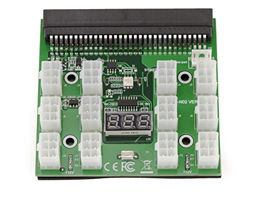 KALEA-INFORMATIQUE 1200w 750w BREAKOUT BOARD for HP power supply, 12 P6 connectors, Voltage display - Image 2